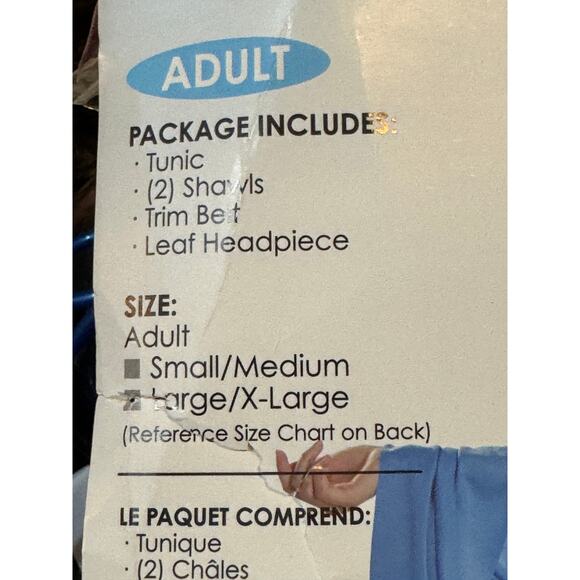 Party Toga NIP Halloween costume sandals included! Large Extra Large L XL - Picture 2 of 5